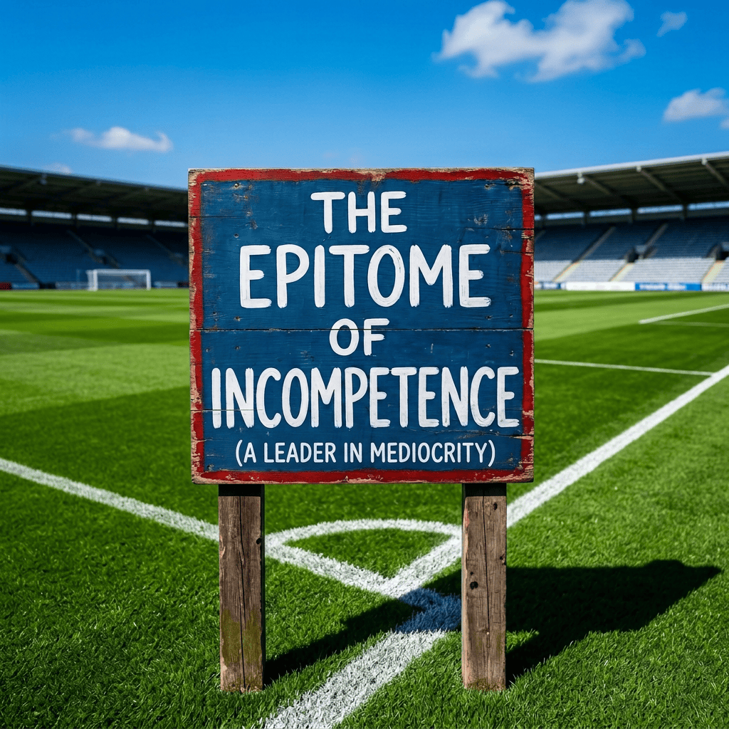 Football pitch sign without EST 2004